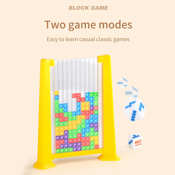 3D Tetris Färgglada Byggnadsblock Förbytbara Pussel Kreativt Skrivbord Tangram Spel Klassisk Vetenskap Utbildning Barn leksak