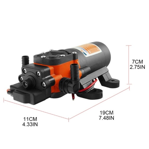 12V Marine membran Vann Pumpe Selv Priming Pumpe Båt Tilbehør