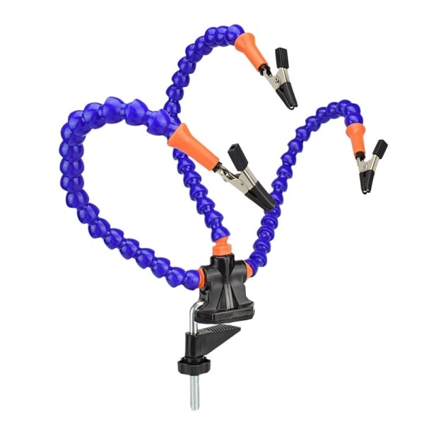 Benk Slik Bord Klem Loddestasjon Med 5Pc Fleksible Armer Loddejern
