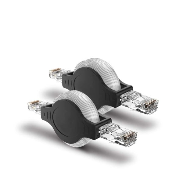 Bærbar RJ45 Cat 5 5e Retractable Ethernet LAN Netværk Patch Cable 10/100 Mbps 1,5m/5FT