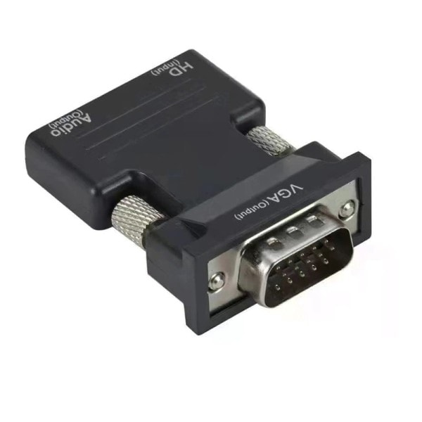 HDMI-kompatibel Till VGA Omvandlare Med 3,5 mm Ljud kabel För PS4 PC Bärbar dator TV Monitor Projektor 1080P HD Kvinna