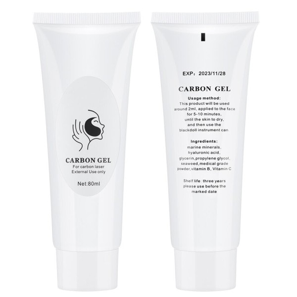 80 ml kol peeling gel för hudförnyelse ansiktsbehandling hudvård djup rengöring ansiktsbehandling svart mask