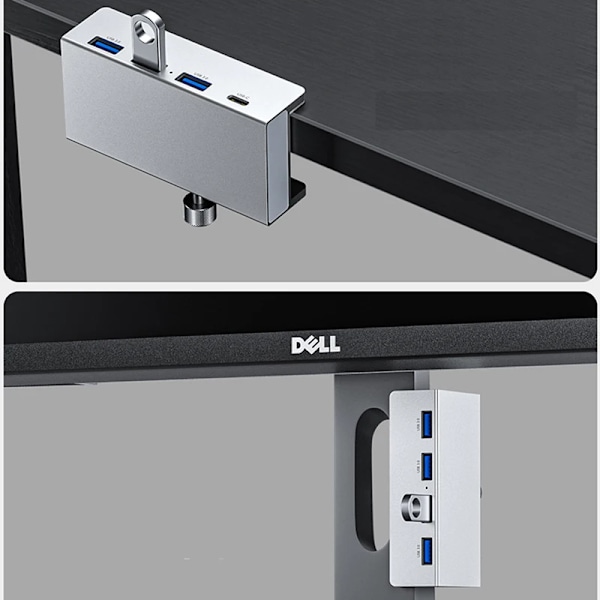 Alumiini tyyppi C 4 portti USB 3.0 HUB puhelin pidike SD TF USB muisti kortti lukija DC virta sovitin jakaja