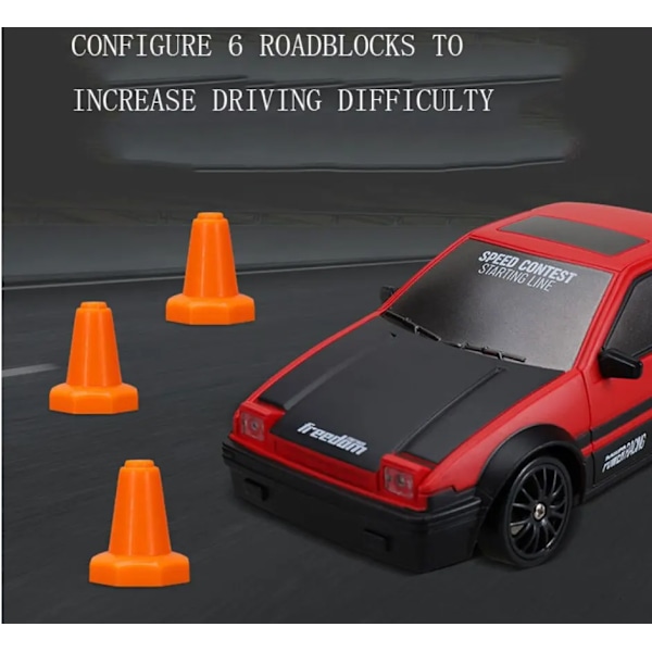 Radiostyrt Bil AE86 Firehjulsdrift Høyhastighets Drift Racing Bil