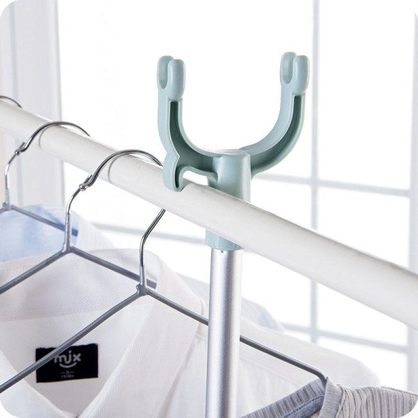 Multifunktion Plast Teleskop Stång  Dusch Gardin Gaffel Stång Hushåll Enkel Teleskop Torktumlare pinne