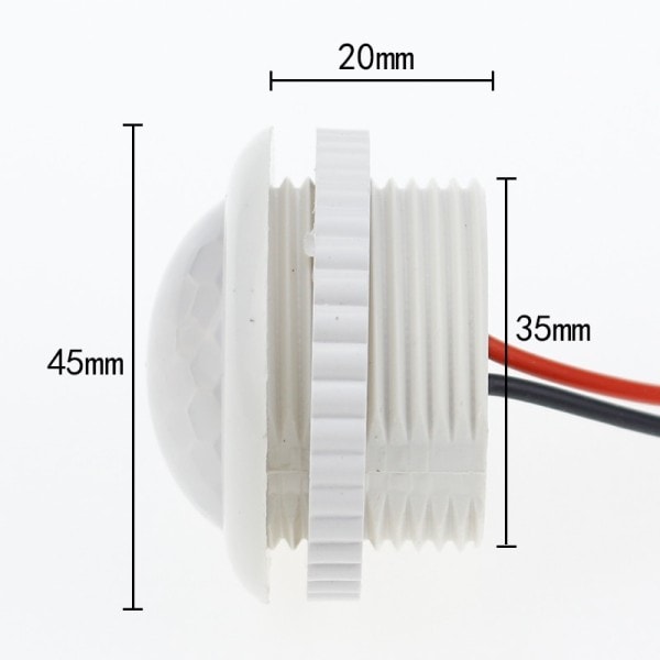 220V PIR Motion Sensor Switch ON / OFF IR Infrarød Human body Indction Sensor lys