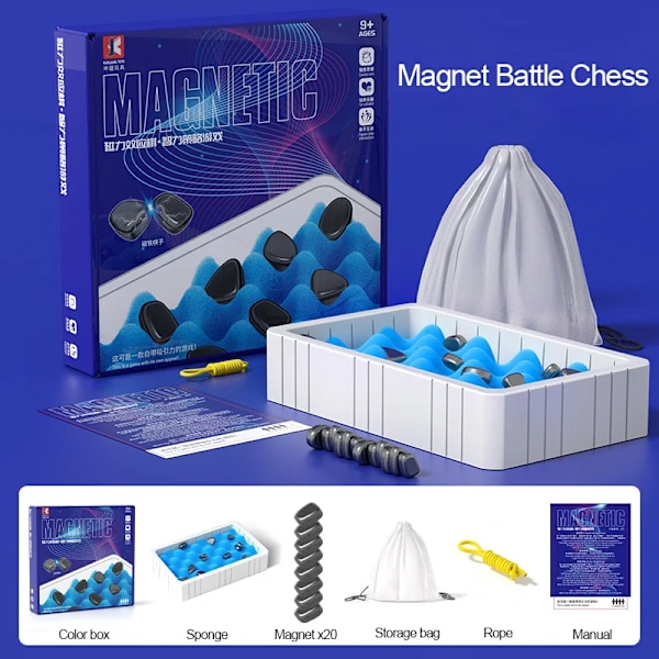 Barn magnet schack pussel pjäser strid spel bräda leksak
