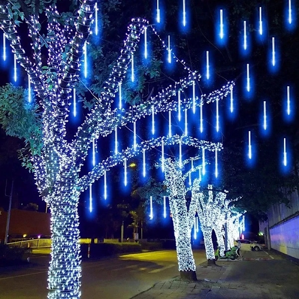 LED Meteor Dusj Regn Lys Vanntett Fallende Regndråpe Even Snor Lys til jul