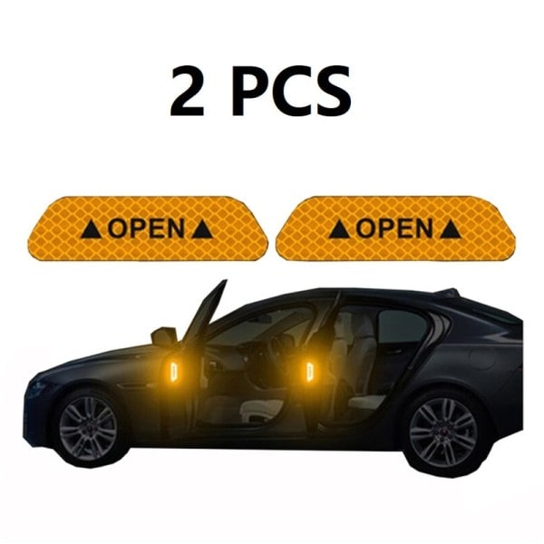 Heijastava Auto ovi Tarra Turva Avaa Varoitus Heijastin Teippi Tarra Auto Auto Lisävarusteet 2kpl