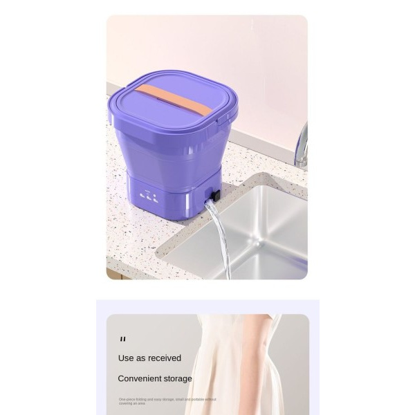 8,5L Big Kapacitet Vikbar Tvätt Maskin Bärbar Mini Strumpor Underkläder Trosor Tvätt Maskin