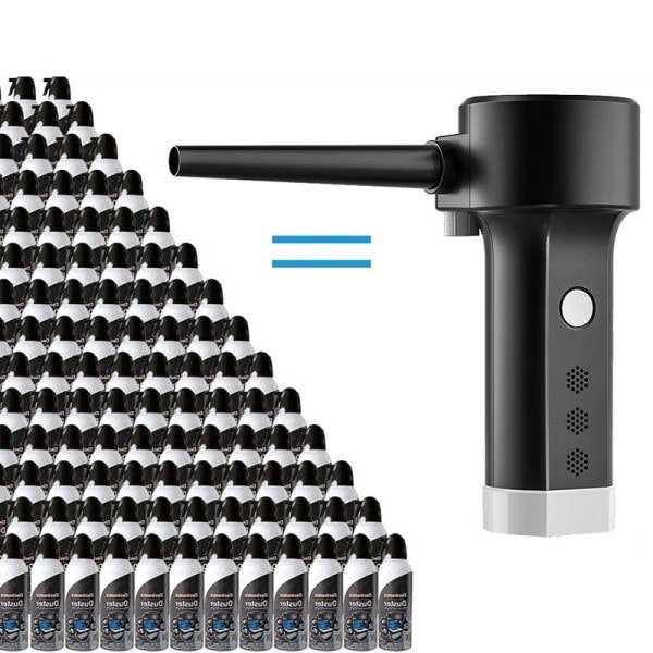 Elektrisk Luft Duster opladelig,komprimeret Luft Dåser USB,CTrådløs Luft blæser Rengøring Støv,Laptop Cleaner,