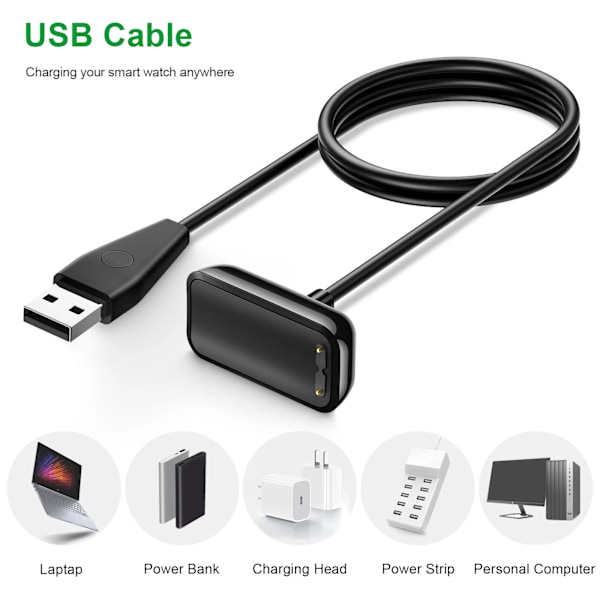 100 cm USB laturi Fitbit lataus 5 lataus kaapeli