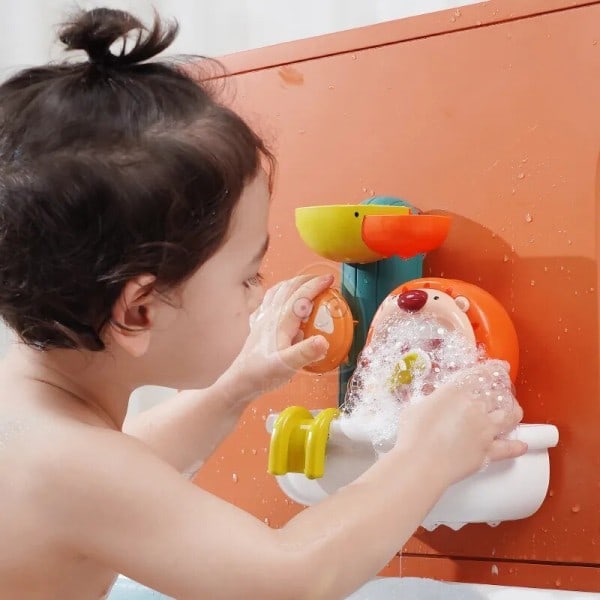Dusch Spray Leka Vatten Bubbla Spel Tecknad film Lejon Simning Pool Badning Tidigt Utbildningsleksaker