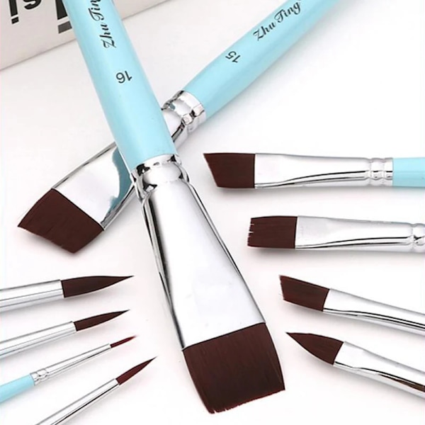 17 bitar ansikte kropp färg penslar konstnär akvarell målning makeup pensel