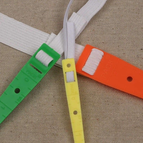 3 storlekar Multicolor Plast Elastic Glides Guides Threaders Wear Elastic Band Verktyg