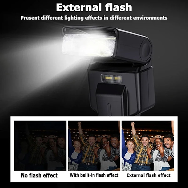 5K Shooting Micro DSLR Kamera High-Definition Digital Kamera Elektronisk Blits Kamera
