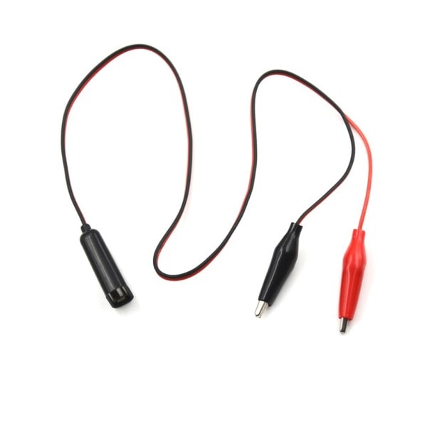 Punainen ja musta 50cm johto alligaattori testi liitin USB naaras liitin virta sovitin syöttö