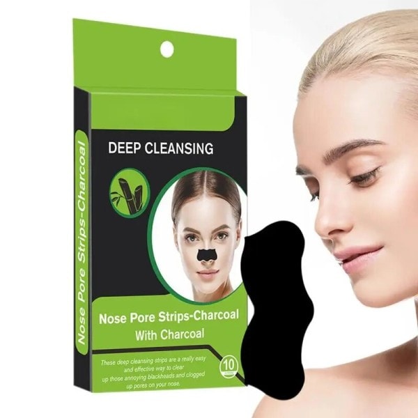 Nese Strips 10stk Svarthode Rensing Strips Hormhode Fjerning Nese lapp Peel Off Nese klistremerke