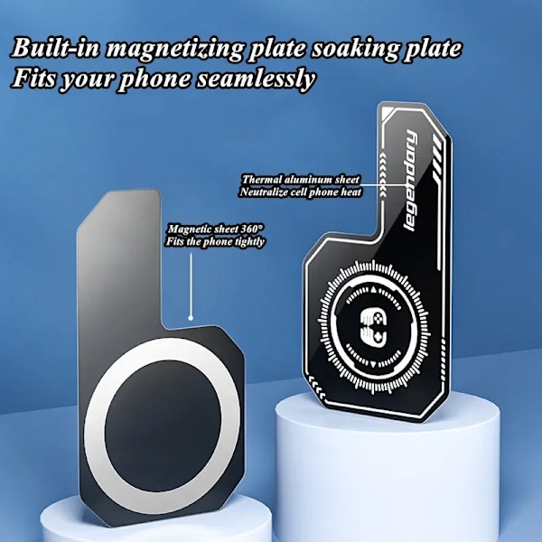 1 deler Mobil Telefon Kjøling Plate Kompatibel Magnetisk/ Back-clip Radiator Universal Mini Spill Kjøler Expand Area Radiating Sticker