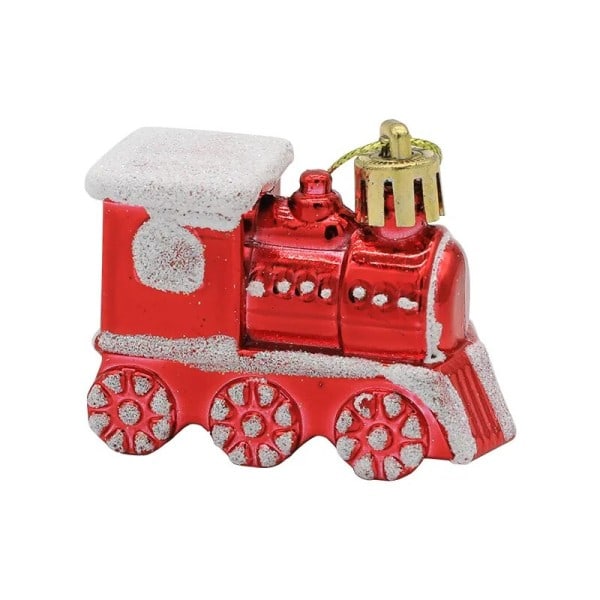 Jul Kreativ Guld Rød Pink Små Tog vedhæng jule træ hængende pynt