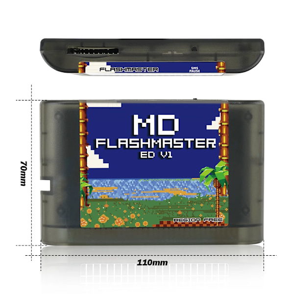 4000 in 1 Mega Everdrive V1  8GB TF kortti MD peli kortti