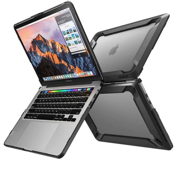 För MacBook Pro 15 fodral med Touch Bar Touch ID Heavy Duty Gummerad TPU Bumper Cover
