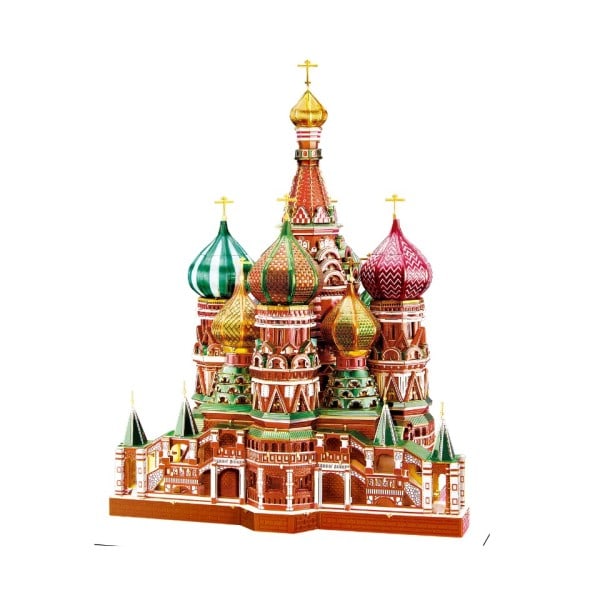 3D metal puslespil model bygning sæt-sankt basilikum's katedral stiksav legetøj