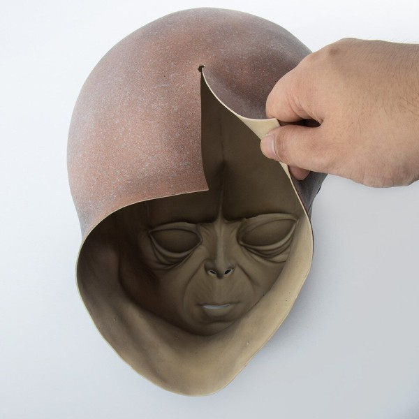 Alien Skull Mask Cosplay Skräck Latex Masker Hjälm Fest Dräkt
