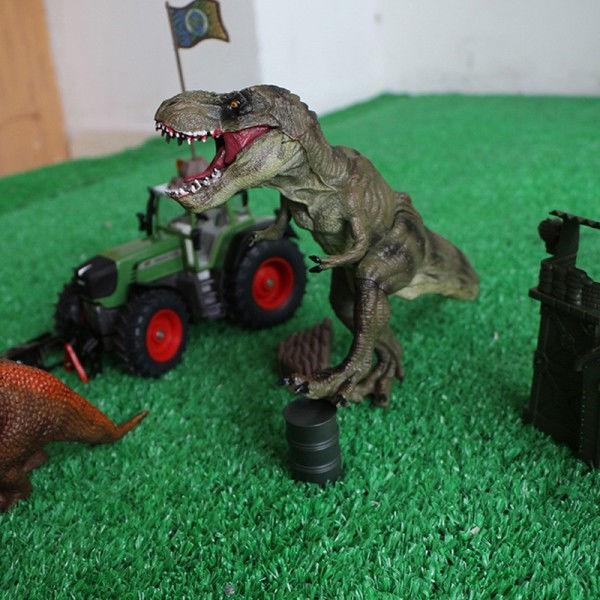 Jurassic World Park Tyrannosaurus Rex Dinosaur Modell Leker Dyr Plast Pvc Action Figur Leetøy