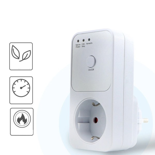 Automatisk Spænding Beskytter Socket Switcher AC 220V Power Surge Safe Protector
