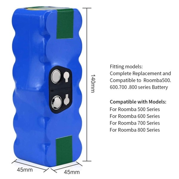14,4V 5000Ah Li-ion batteri med merke celler