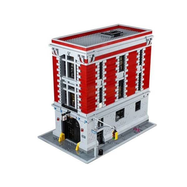 Byggnad Klossar Set Konstruktör Barn Leksaker För Barn Pojkar Klossar Ghostbusters Firehouse Högkvarter Hus Modeller
