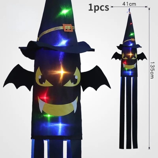 Halloween LED koristelu vilkkuva valo riippuva kallo kauhu kurpitsa lepakko