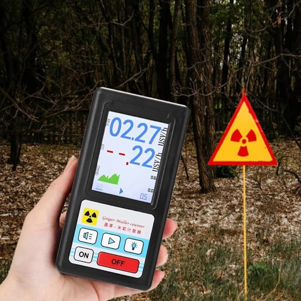 Kärnenergi Strålningsdetektor Personlig Dosimeter Röntgen Beta Gamma Detektor LCD Radioaktiv Tester Marmor Verktyg