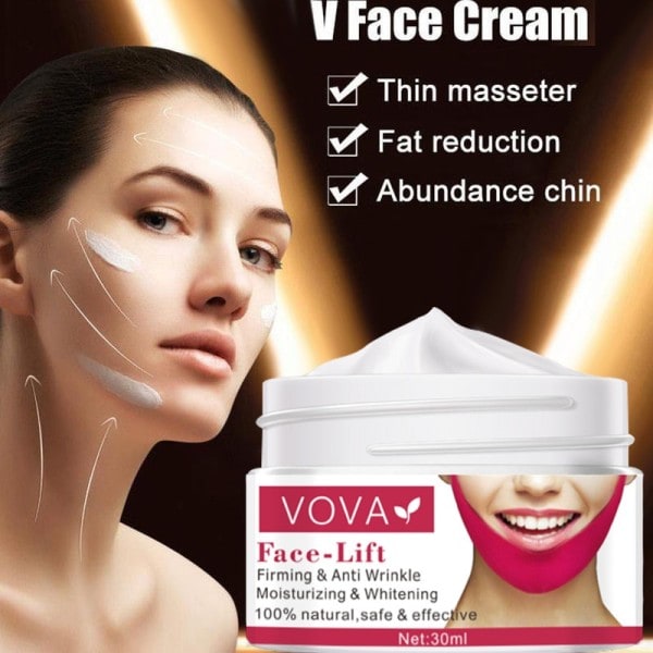 30ML Face Lifting Blankning Cream Ansiktsbehandling Firming Kraftfull V-Line Återfuktande Anti-rynk Anti-Aging Ansikts Crème