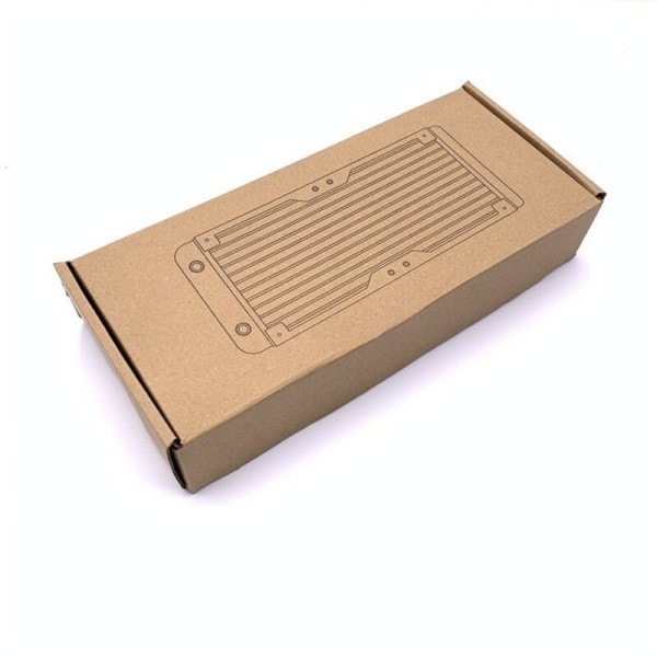 240 mm Aluminium Dator Kylare Vatten Kylare 18 Rör Rak Munn CPU Kylare Växlare