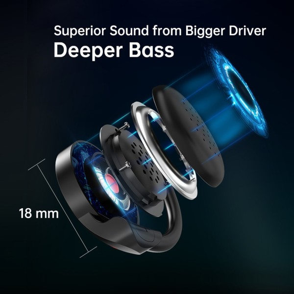 Bluetooth 5.0 Hörlurar Sport Löpning Trådlös Hörlurar komfortabel 12 timmar musik Bärbar Bluetooth Headset