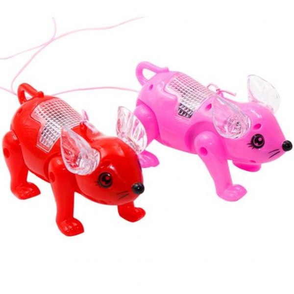 Suloinen sähkö LED musiikki kävely sika eläin hihnassa interaktiivinen lasten lelu