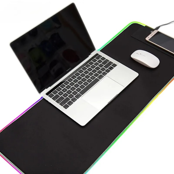 1 piece Large Gaming Mouse Pad Light Modes Touch Control Extended Soft Computer keyboard