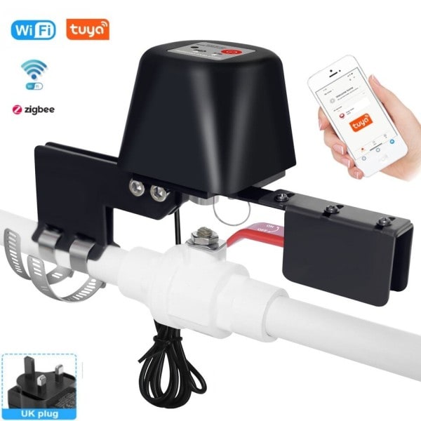 Automatisk Gas Vatten Värmare Ventil Styrare Smart Home Fjärrkontroll Manipulator Arbeta Med Alexa Google Home