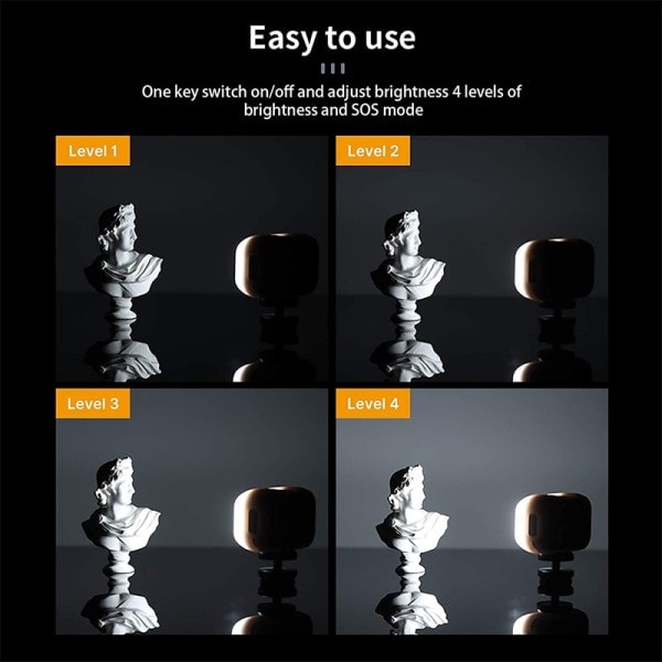 Ultra Mini Rechargeable LED Video Light Justerbar Vlog Light