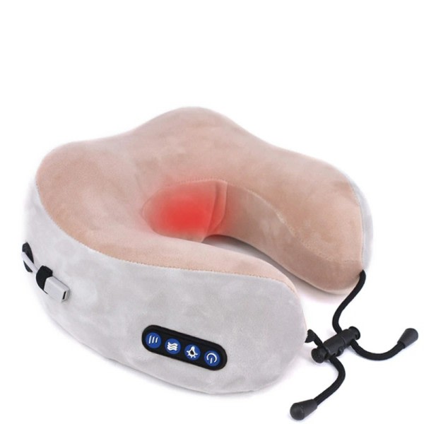 Elektrisk Nakke Massager U formet Pude Multifunktionel Bærbar Skulder Cervikal Massager