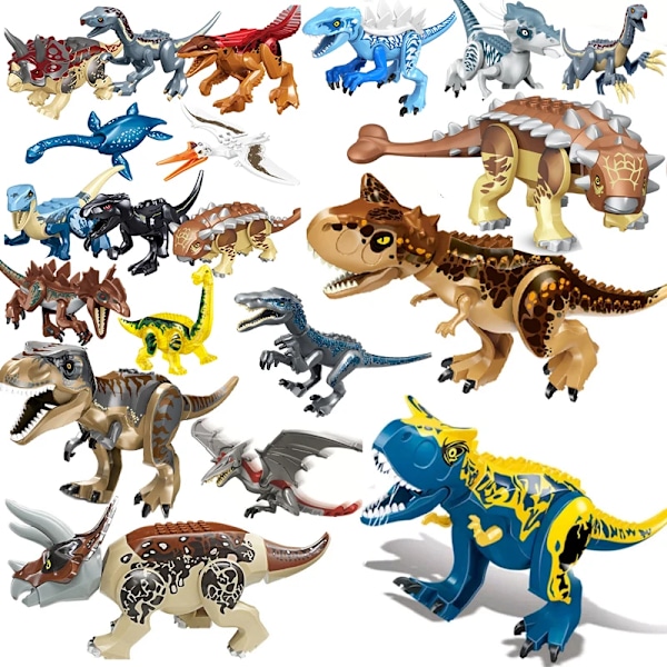 Jurassic World Dinosaur  Byggeklodser Legetøj For Børn