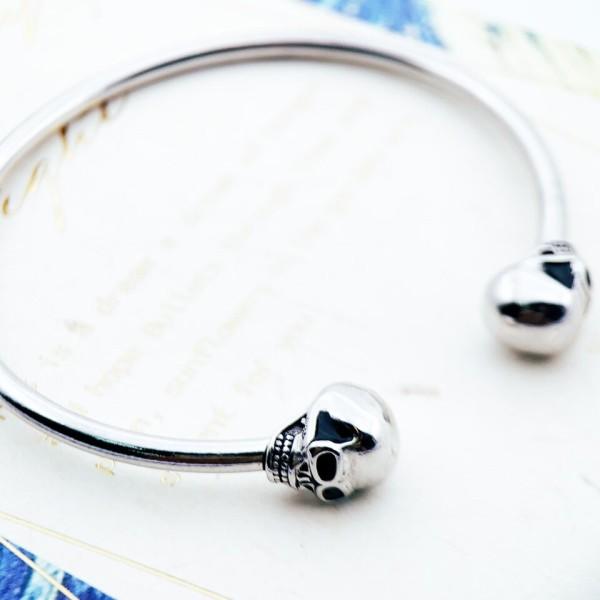 Armband Bangle Skull Europe Style Mode Karma Rebel Smycken