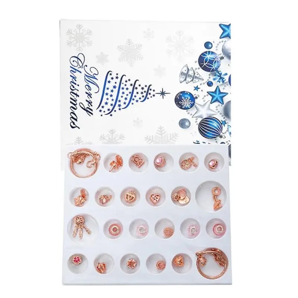 Jul advent kalender smykker fremstilling gave æske 24 dage nedtælling