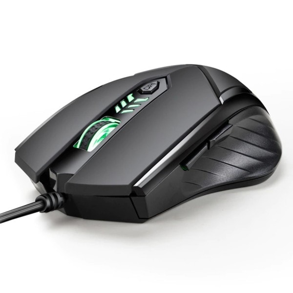 Tystnad Klick Trådbundet Gaming Mus 6 Knappar USB Mute LED Optisk Kabel Ergonomisk Dator mus