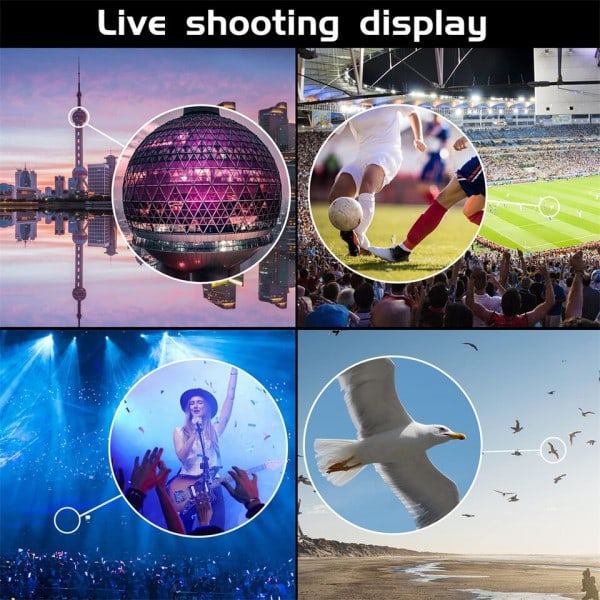 Suuri teho 80X100 monokulaarinen teleskooppi pitkä kantama Zoom BAK4 Prisma jalustalla puhelin pidikkeellä