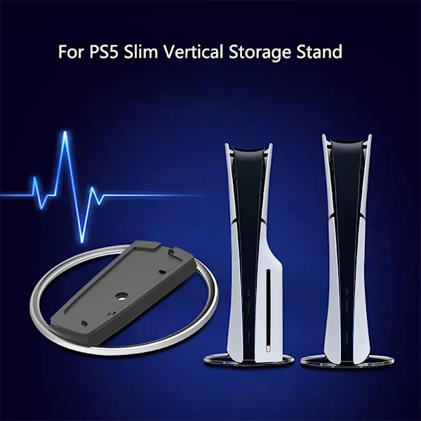 Metall Vertikal Stativ for PS5 Slim Konsoll Bracket Base Stativ