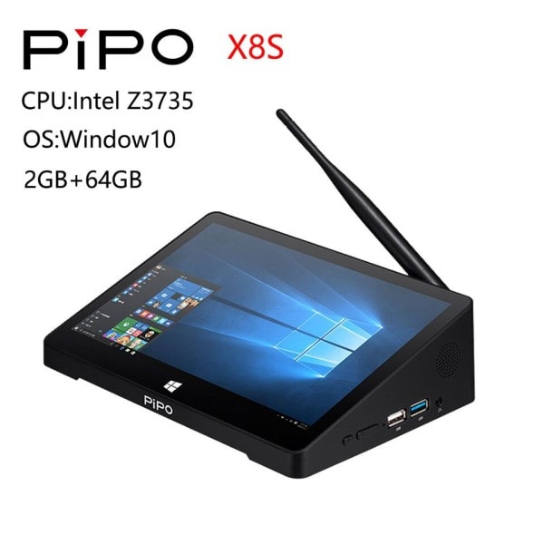 PIPO X8 Pro / X8S / X8 Mini PC 7 tuumainen 1280*800 Win10 / Android 7.0 / Linux Intel N4020/RK3288/Z3735 2G%2G  RAM 32G/64G ROM