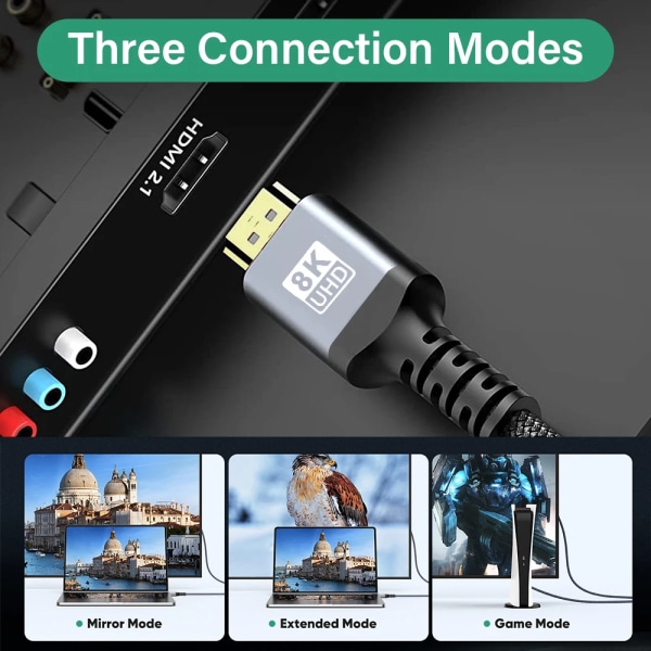 8K HDMI kabel 4K120Hz 8K 60Hz HDMI 2.1 kabel 48Gbps adapter